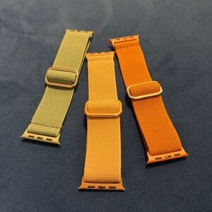 Apple Watch Bands in Olive, Blush, and Brown